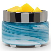 Aquecedor de fusão de cera perfumada elétrico EQUSUPRO Art-glass Silver Wave