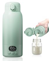 Aquecedor de Mamadeira Portátil Chunyee 500ml Aquecimento Rápido Verde Claro Aquecedor de Mamadeira Portátil Chunyee 500ml Aquecimento Rápido Verde Claro