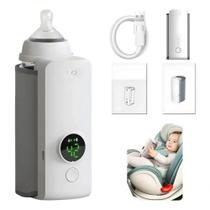 Aquecedor de Mamadeira Portátil Recarregável Usb com Display Digital Branco Kz Utilidades Aquecedor de Mamadeira Portátil Recarregável Usb com Display Digital Branco Kz Utilidades