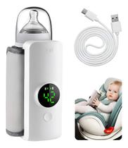 Aquecedor De Mamadeiras Sem Fio Para Leite De Bebê Pratico A Branco Aquecedor De Mamadeiras Sem Fio Para Leite De Bebê Pratico A Branco