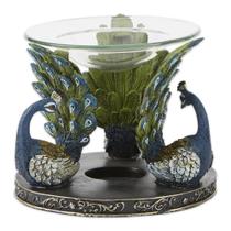 Aquecedor de óleo Zingz & Thingz Trio, estatueta, base de resina, pavão
