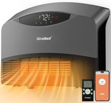 Aquecedor de parede inteligente GiveBest 1500W WiFi, controle remoto, cinza