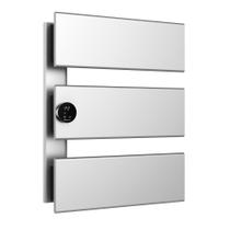Aquecedor de toalhas elétrico K&KALONZO de parede prateado K3-L-S Aquecedor de toalhas elétrico K&KALONZO de parede prateado K3-L-S