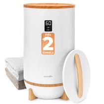 Aquecedor de toalhas SereneLife Single Touch Red Bamboo com temporizador Aquecedor de toalhas SereneLife Single Touch Red Bamboo com temporizador
