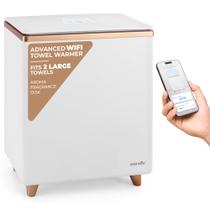Aquecedor de toalhas SereneLife WIFI Retangular de luxo em ouro rosa