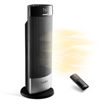 Aquecedor de torre de cerâmica Lasko Ellipse 1500W para casa 1500W preto
