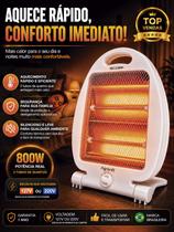 Aquecedor Doméstico Elétrico Quartzo 400/800w Quarto Sala Cozinha Escritório Portátil Agrantt Aquecedor Doméstico Elétrico Quartzo 400/800w Quarto Sala Cozinha Escritório Portátil Agrantt