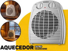 Aquecedor Elétrico 3 Em 1 Desumidificador De Ar Doméstico Silencioso 2 Níveis De Aquecimento Função Circular Mondial