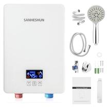 Aquecedor elétrico de água sem tanque Sanheshun 6000W 220V branco
