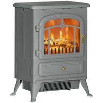 Aquecedor elétrico de lareira HOMCOM 22 Grey 750W/1500W Aquecedor elétrico de lareira HOMCOM 22 Grey 750W/1500W