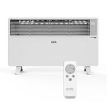 Aquecedor Elétrico EOS Comfort Heat 1500W EAQ04 110V com Painel Digital, Timer, Controle Remoto e Fixação em Parede ou Piso