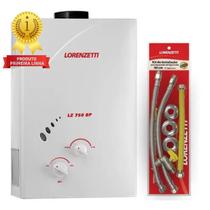 Aquecedor lorenzetti lz 750 bp gn + kit instalação lorenzetti