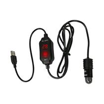 Aquecedor Mini De Aquário De 10W Para Pequenos Tanques De Peixes Com Display Digital E Ajuste USB