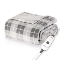Aquecedor Pessoal Sunbeam Royal Luxe - Manta Rodeen Plaid Cinza