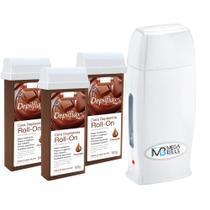 Aquecedor Profissional Bivolt +3 Cera Roll On Chocolate 100G