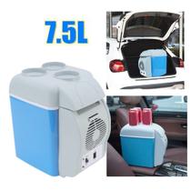 Aquecedor refrigerador de carro 12V 7.5L elétrico mini portátil para viagem, geladeira, freezer