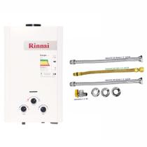 Aquecedor Rinnai 9 Litros Prata M90 Cfh Glp (Mecânico) + Kit