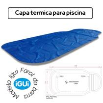 Aquecedor Solar Flexível 6,00 x 3,00 modelada Inbrap Azul 300 Micras