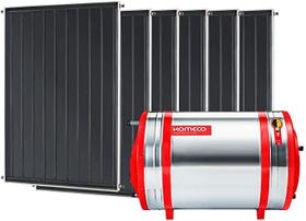Aquecedor Solar Komeco 1000 L Inox 304 alta pressão desnível + 6 Coletores de 1,5m² MX
