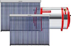 Aquecedor Solar Komeco 1000 L Inox 304 baixa pressão desnível + 2 Coletor a vácuo 30 tubos