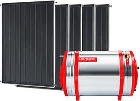 Aquecedor Solar Komeco 1000 L Inox 316 alta pressão desnível + 5 Coletores de 2m² MX