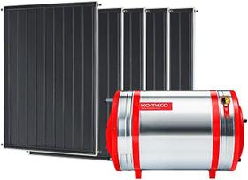 Aquecedor Solar Komeco 1000 L Inox 316 baixa pressão desnível + 5 Coletores de 2m² MX