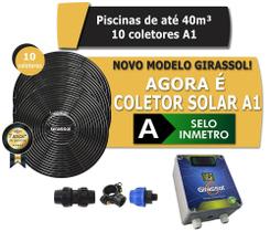 Aquecedor Solar Piscina 40000l 10xa1 Painel G600 Girassol A1 - Panozon Girassol