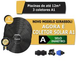 Aquecedor Solar Piscinas Até 12.000l 3 Placas A1 - Girassol