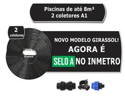 Aquecedor Solar Piscinas Até 8.000L - 2 Placas A1 - Girassol