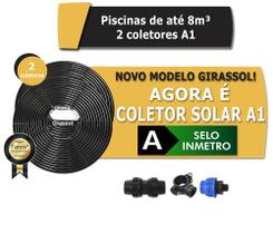 Aquecedor Solar Piscinas Até 8.000l - 2 Placas A1 Girassol