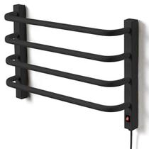 Aquecedor Toalhas Térmico Preto Mini Pequeno 110v Esquerdo