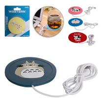 Aquecedor Xicara Caneca Usb 12v Café Chá Base Portátil Sortido