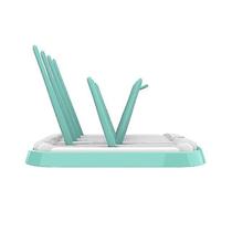 Aquecedores de mamadeira esterilizadores rack de secagem de mamadeira rack de secagem de drenagem de mamadeira escorredor de secador de limpeza de mamadeira verde