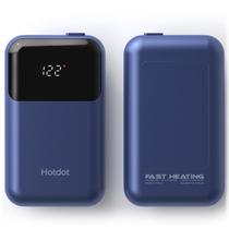 Aquecedores de mãos recarregáveis Hotdot, pacote com 2 unidades, 6400mAh com display LED