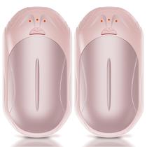 Aquecedores de mãos recarregáveis UNIHAND, pacote com 2 unidades, 6000mAh, 20 horas, rosa