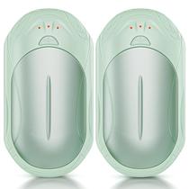Aquecedores de mãos recarregáveis UNIHAND, pacote com 2 unidades, 6000mAh, 20 horas, verdes Aquecedores de mãos recarregáveis UNIHAND, pacote com 2 unidades, 6000mAh, 20 horas, verdes
