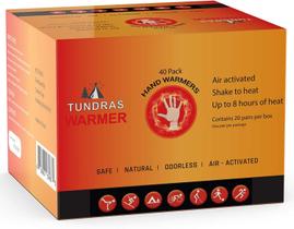 Aquecedores de Mãos Tundras Pacote com 160 Unidades Ativados a Ar Aprovados pela TSA Aquecedores de Mãos Tundras Pacote com 160 Unidades Ativados a Ar Aprovados pela TSA
