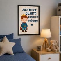 "Aqui nesse quarto dorme um Principe"Quadro Infantil - TracosArt "Aqui nesse quarto dorme um Principe"Quadro Infantil - TracosArt