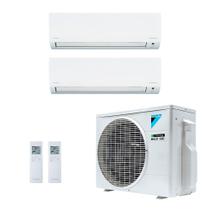 Ar Condicionado Bi Split Inverter Daikin 18.000 Btus (2x Evap 12.000) Quente e Frio 220v R-32