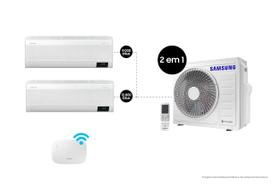 Ar Condicionado BiSplit Samsung WindFree 18.000 BTUs Hi Wall 9.000 e 12.000 QF WiFi