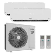 Ar Condicionado Condensador BISPLIT (um) de 9.000 BTUs e (um) de 12.000 BTUs Q/F HI WALL PHILCO MULTINVERTER COND 18K - PAC18QW