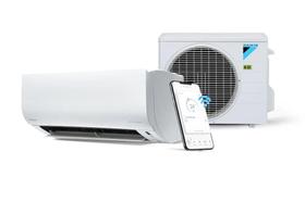 Ar condicionado Dakin Split Hi Wall Smart R-32 Inverter EcoSwing 9.000 Btus Quente/Frio Branco FTHP09Q5VL/RHP09Q5VL - 220V