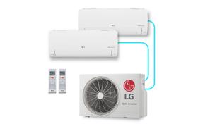 Ar-Condicionado LG Dual Inverter Voice + AI Bi-Split Frio (Evaporadoras 9.000+9.000 BTU) 220V