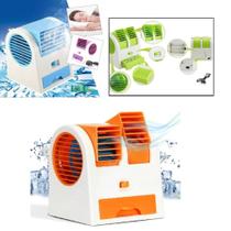 Ar condicionado mini portatil climatizador ventilador aromatizador refrigerador 3 em 1 umidificador pessoal usb bivolt