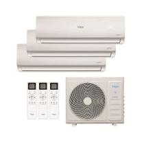 Ar Condicionado Multi Split Elgin Inverter Total Plus 27.000 Btus (Hi Wall 9.000 + Hi Wall 9.000 + Hi Wall 9.000) Quente e Frio 220v R-32