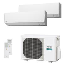 Ar-Condicionado Multi Split Inverter 18000 BTUs Fujitsu Airstage Premium Quente e Frio (1 Evap. HW 9000 + 1 Evap. HW 12000) 220V