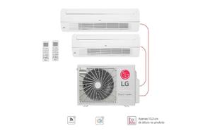 Ar condicionado Multi Split Inverter 2 ambientes ( 1via 1X 9.000BTUS, 1X 18.000BTUs) Quente/Frio WiFi integrado 220V Ar condicionado Multi Split Inverter 2 ambientes ( 1via 1X 9.000BTUS, 1X 18.000BTUs) Quente/Frio WiFi integrado 220V