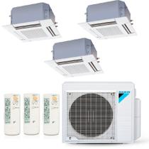 Ar-Condicionado Multi Split Inverter Daikin 23.000 BTUs (2x Evap Cassete 4 Vias 9.000 + 1x Evap Cassete 4 Vias 12.000) Quente/Frio 220V