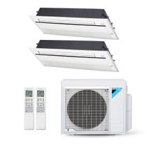 Ar-Condicionado Multi Split Inverter Daikin 24.000 BTUs (2x Evap Cassete 1 Via 12.000) Quente/Frio 220V