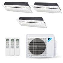 Ar-Condicionado Multi Split Inverter Daikin 24.000 BTUs (3x Evap Cassete 1 Via 9.000) Quente/Frio 220V